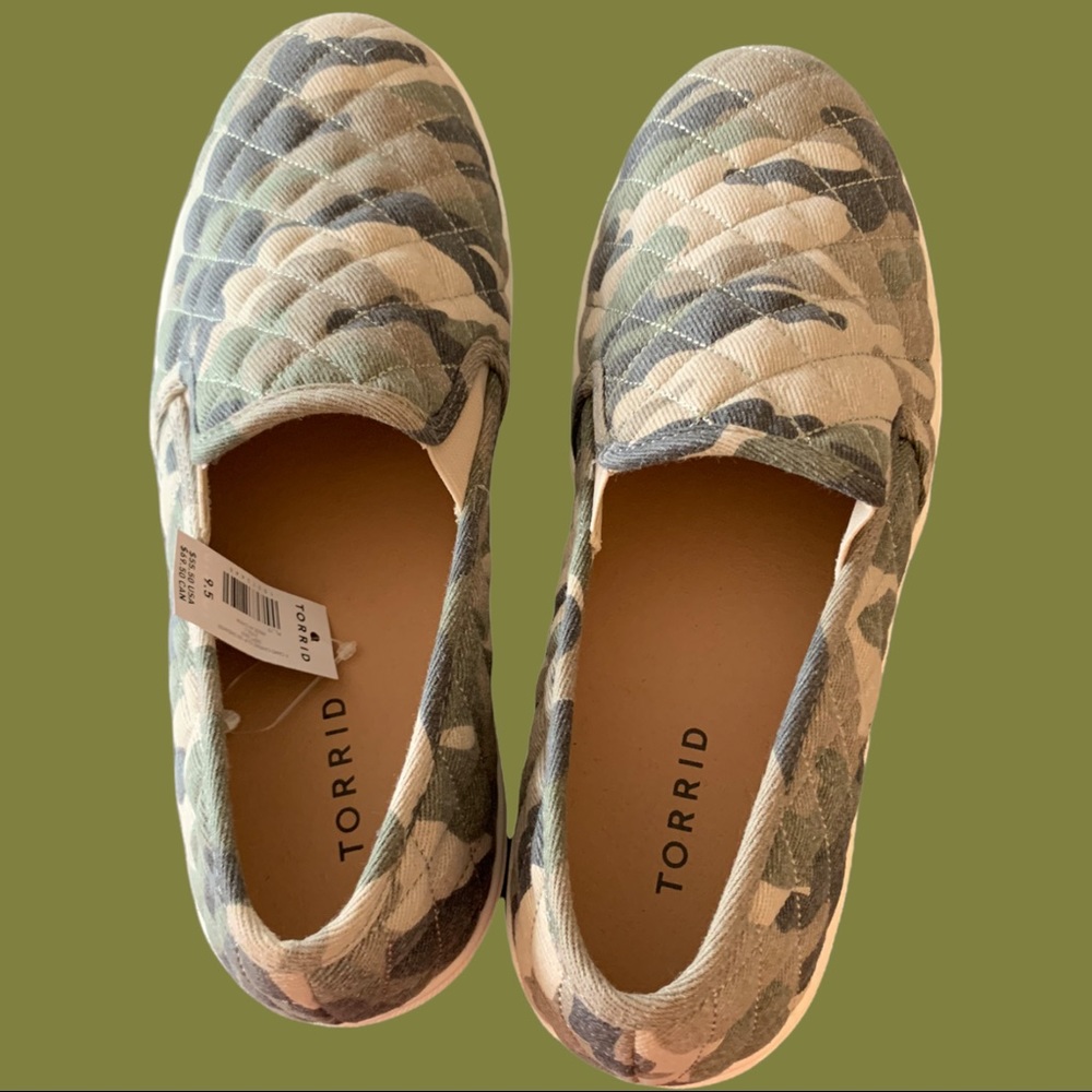Torrid Quilted Canvas Camo Sneakers